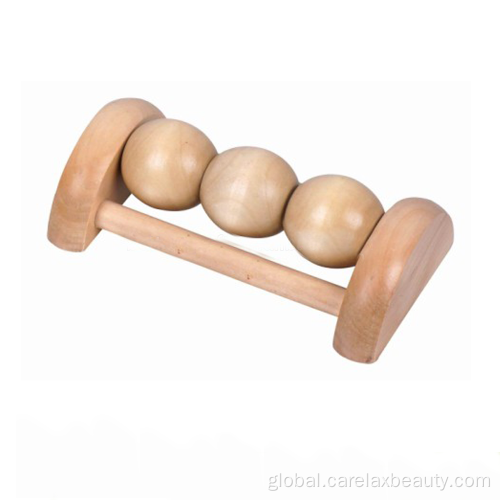 wooden massager Handmade Wooden Foot Roller Massager For Home Use Supplier